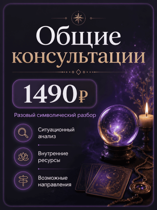 Общие консультации 1 Общая консультация